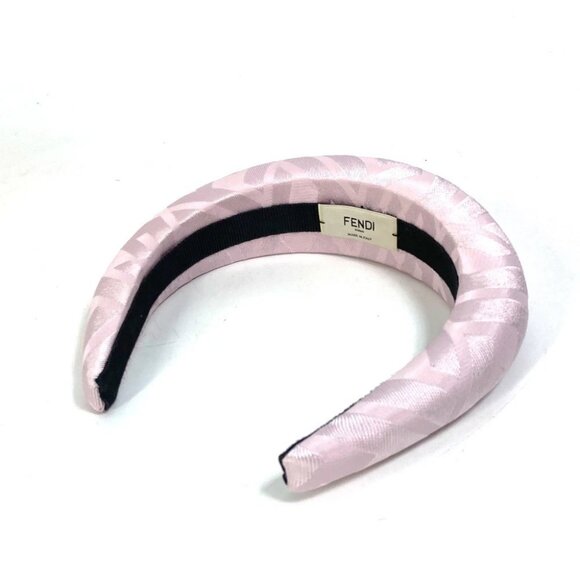 FENDI FXQ646 Zucca hair accessories hair band silk pink - Picture 5 of 8